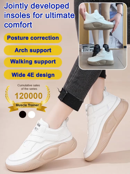 Cross Velcro Thick Bottom High Top Women's Shoes