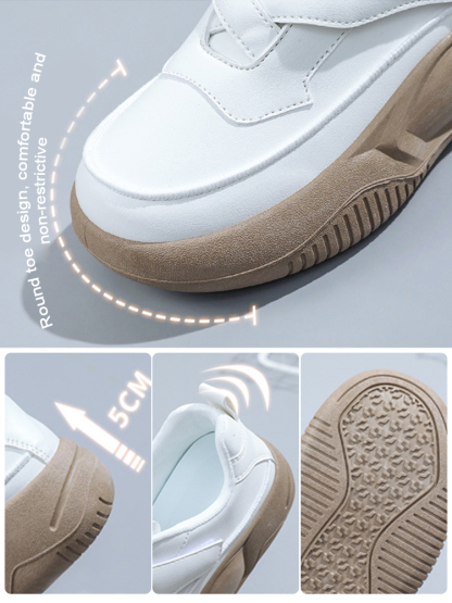 Cross Velcro Thick Bottom High Top Women's Shoes