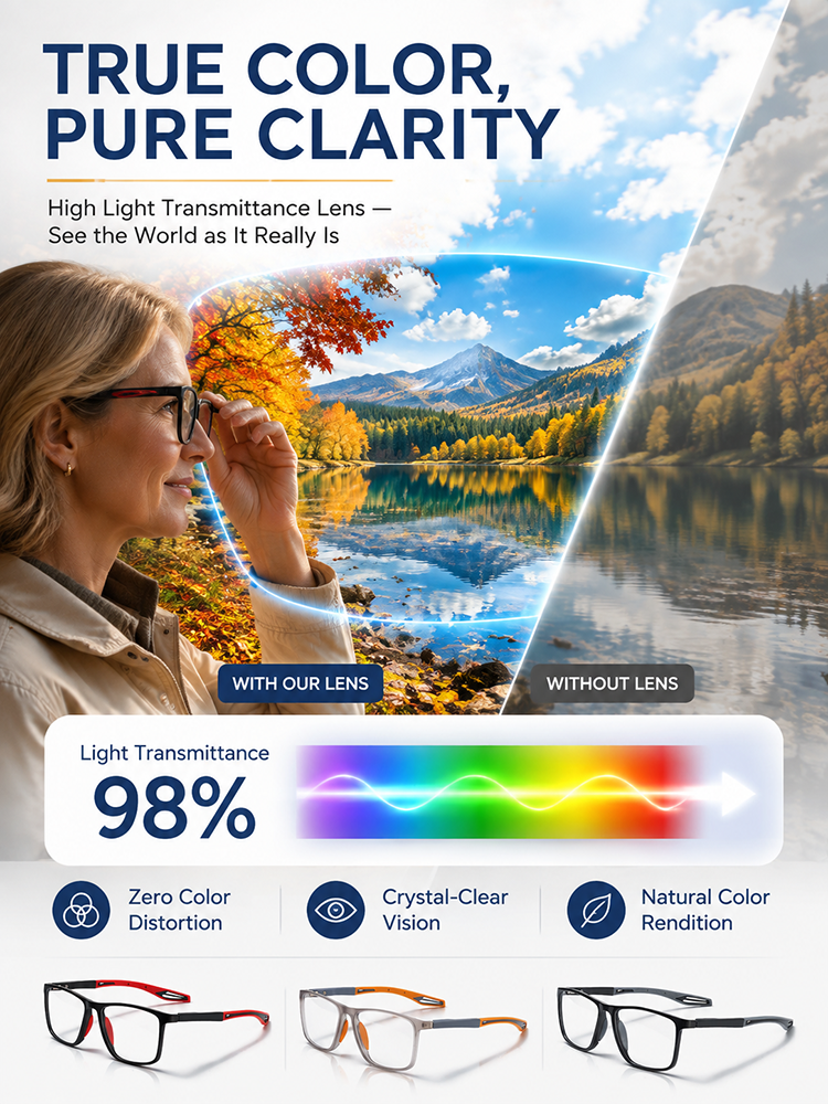 Comfortable, Blue Light-Blocking, High-Definition Reading Glasses
