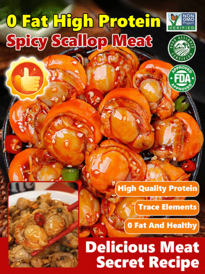 Freshly Caught Spicy Garlic Scallops (Canned)