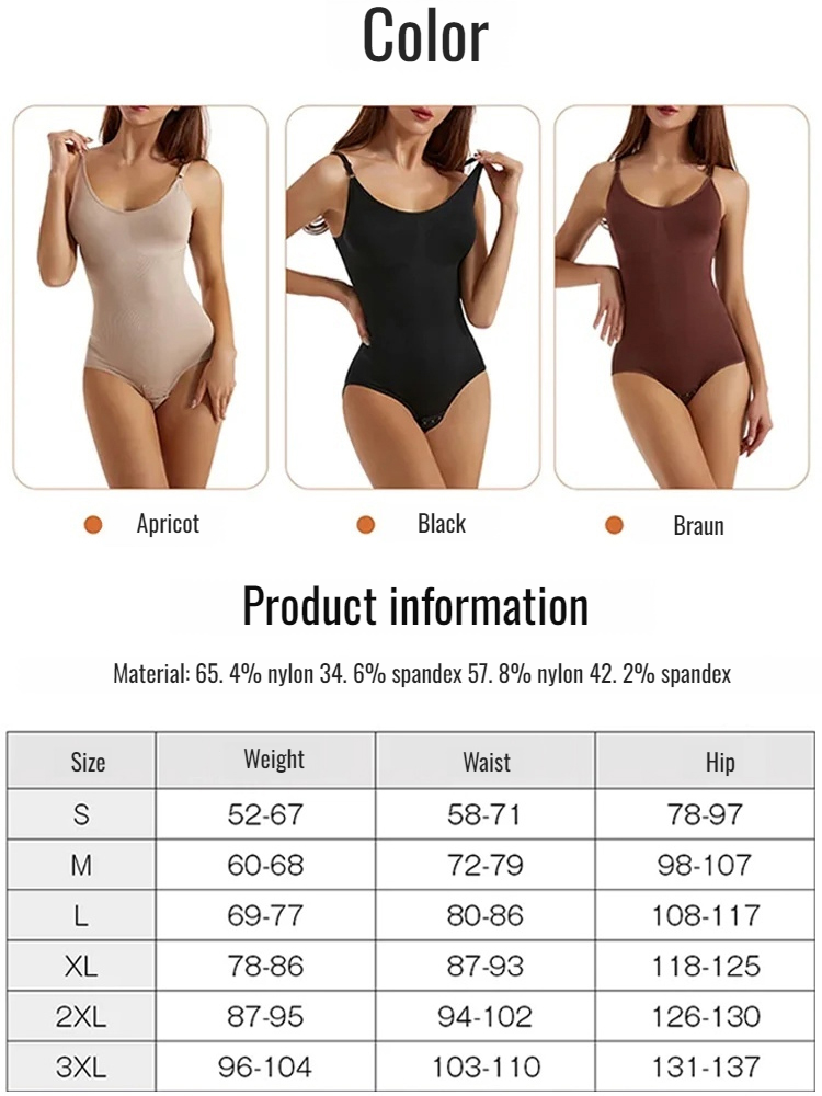  Tummy control waist slimming one-piece shapewear