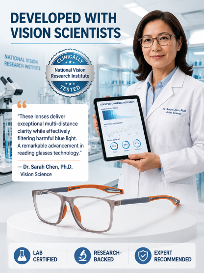 Comfortable, Blue Light-Blocking, High-Definition Reading Glasses