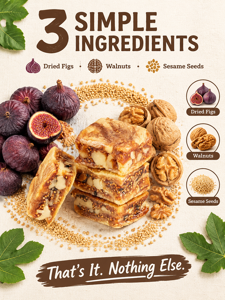 [Three Layers of Filling] Fig  Black Sesame  and Walnut Pie