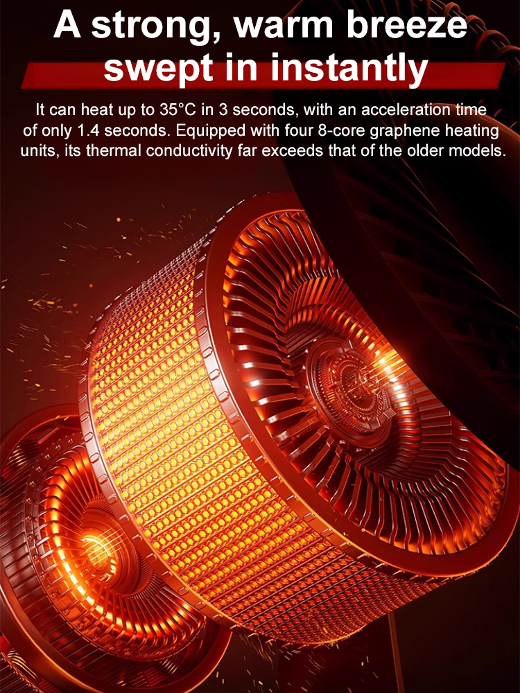 【Instant Heat】Multi-Function Rapid-Heating Fan Heater