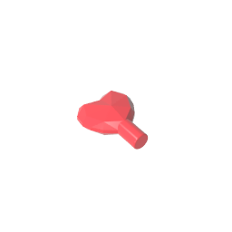 Rock - Heart Jewel with Shaft