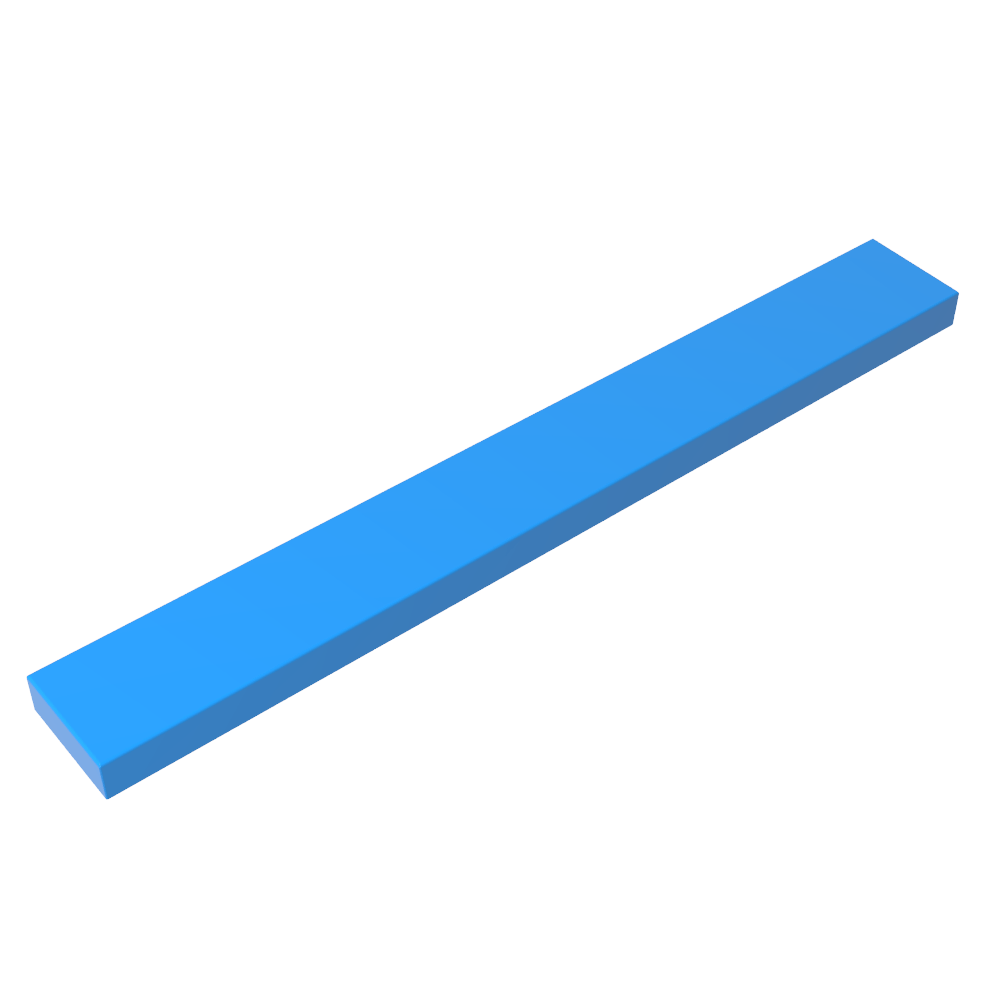 Tile 1 x 8 with Groove