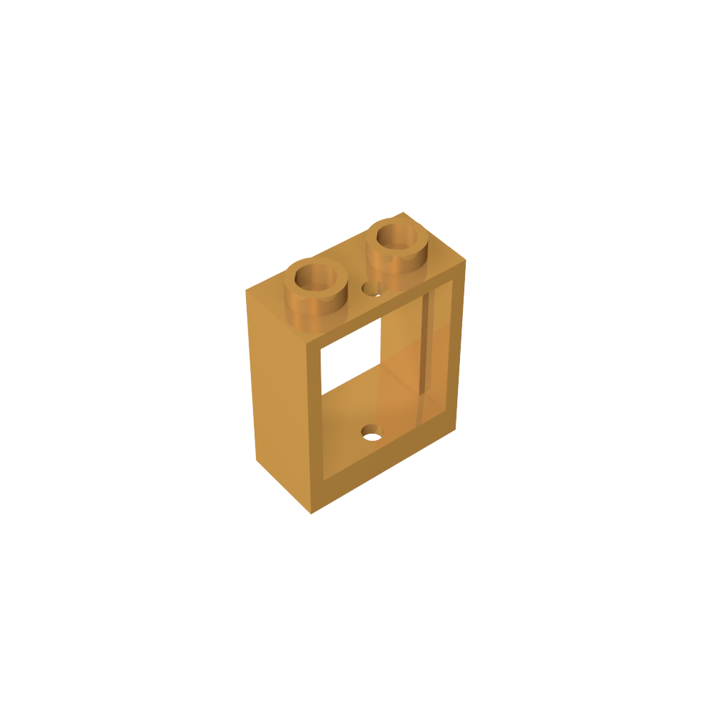 Window 1 x 2 x 2 Flat Front-MyGobricks