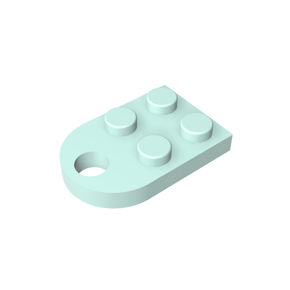 Plate Special 3 x 2 with Hole-MyGobricks