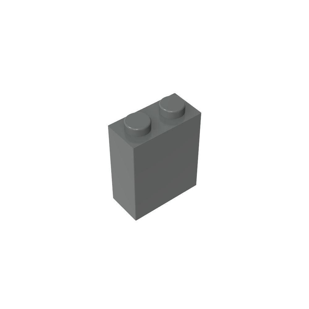 Brick 1 x 2 x 2 with Center Pin-MyGobricks