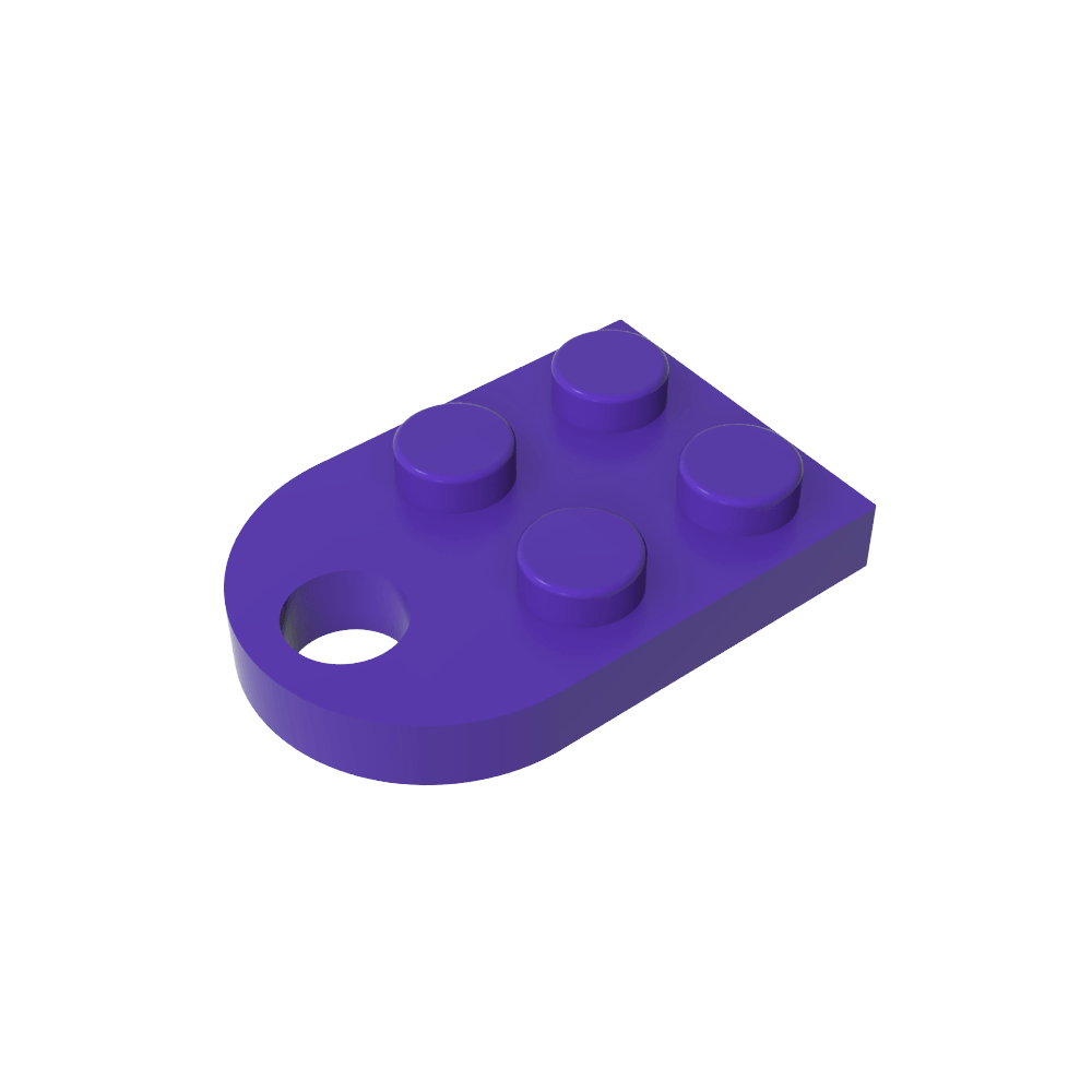 Plate Special 3 x 2 with Hole-MyGobricks