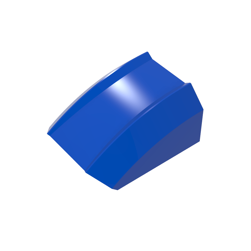 Slope Curved 2 x 2 with Lip, No Studs-MyGobricks