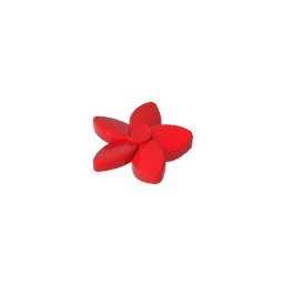 Friends Accessories Hair Decoration, Flower with Pointed Petals and Small Pin-MyGobricks