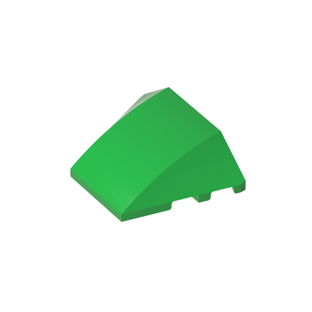 Wedge Curved 4 x 3 No Studs [Plain]-MyGobricks