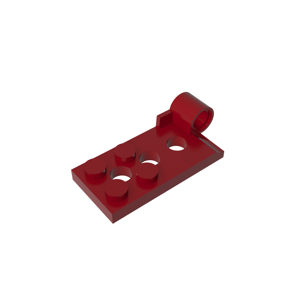 Hinge Plate 2 x 4 with Pin Hole - Bottom-MyGobricks