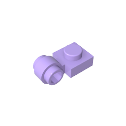Plate Special 1 x 1 with Clip Light [Thick Ring]-MyGobricks