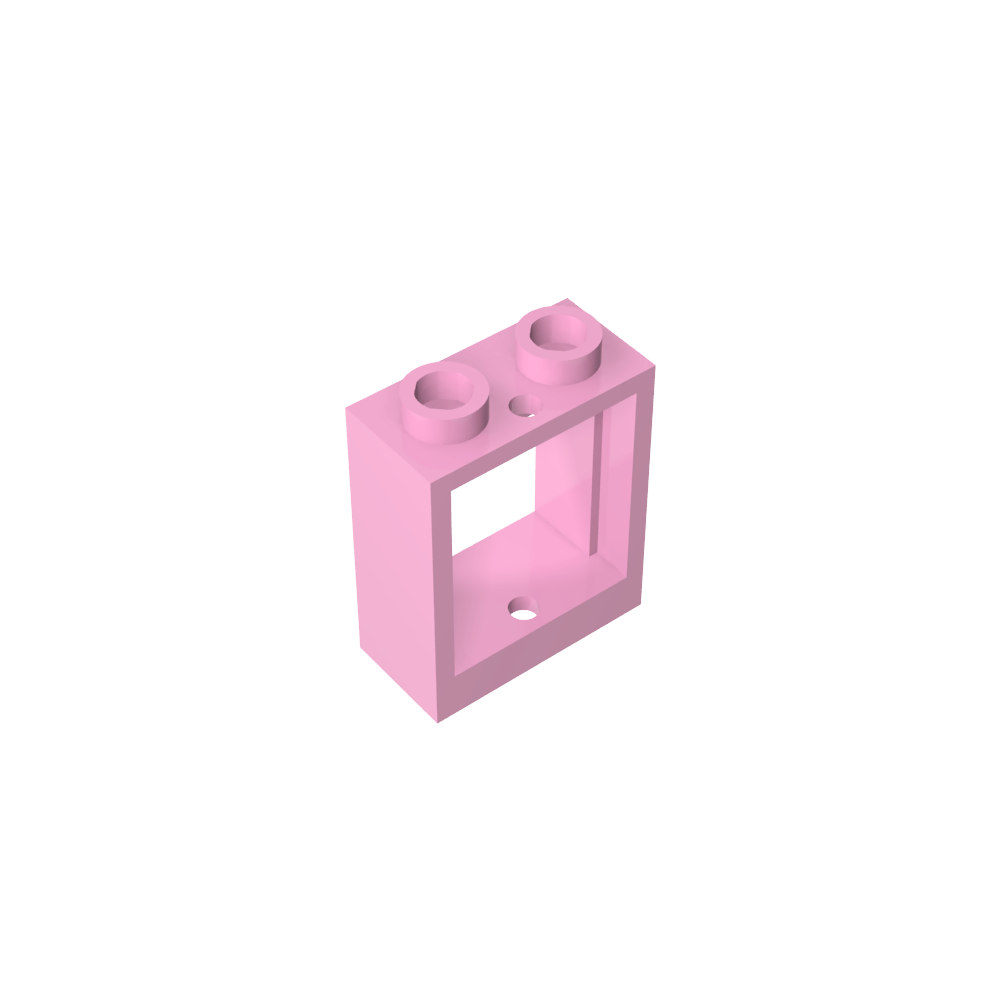 Window 1 x 2 x 2 Flat Front-MyGobricks