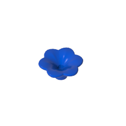 Plant, Outdoor Accessory Kit, Flower with 6 Rounded Petals and Pin