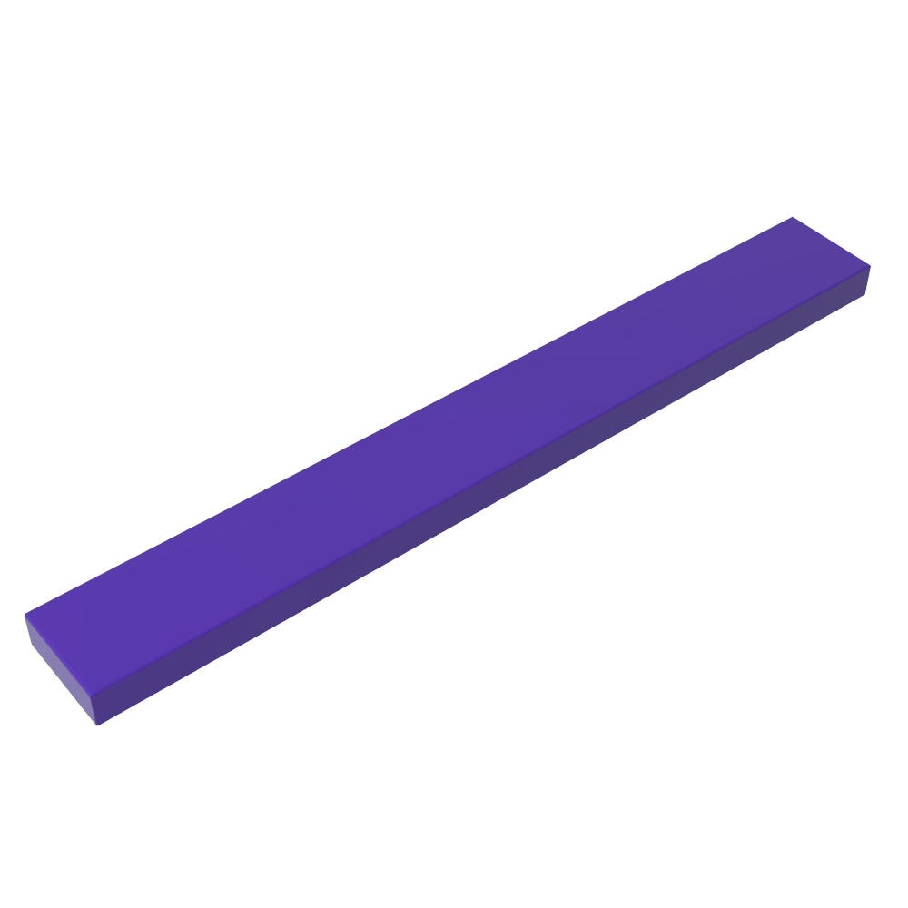 Tile 1 x 8 with Groove