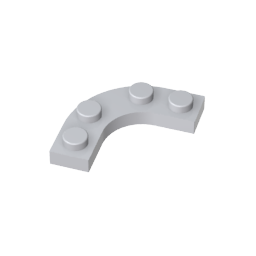 Plate Round Corner 3 x 3 with 2 x 2 Round Cutout