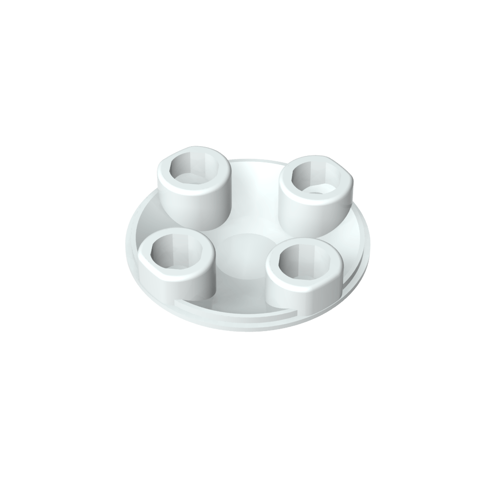 Plate Round 2 x 2 with Rounded Bottom [Boat Stud]