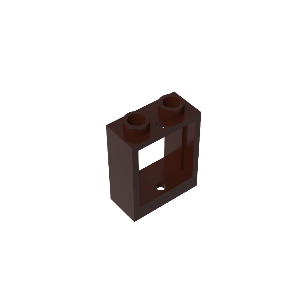 Window 1 x 2 x 2 Flat Front-MyGobricks