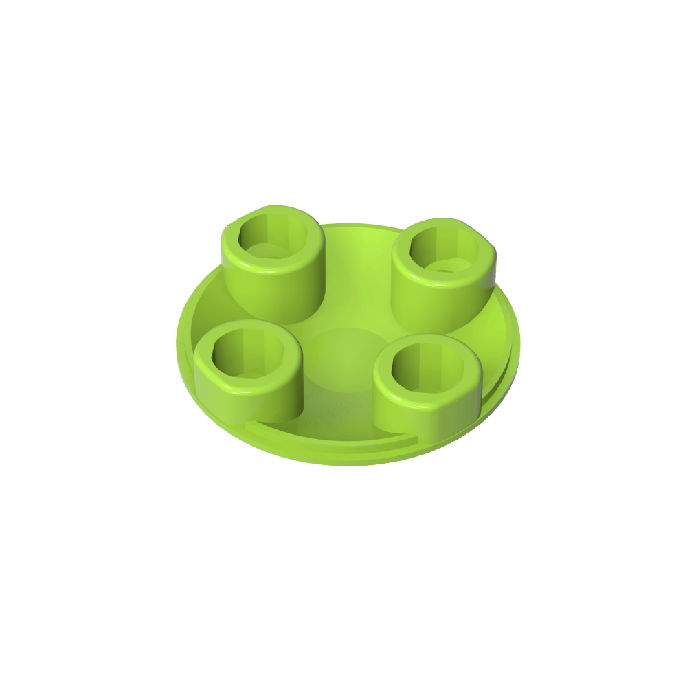 Plate Round 2 x 2 with Rounded Bottom [Boat Stud]