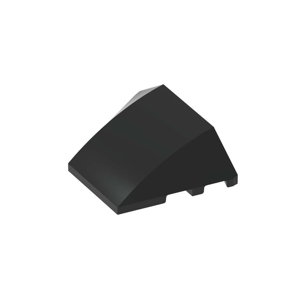 Wedge Curved 4 x 3 No Studs [Plain]-MyGobricks