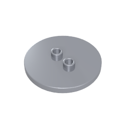 Plate Special Round 4 x 4 with 2 Studs [Plain]