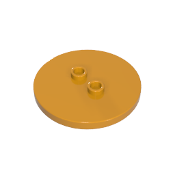 Plate Special Round 4 x 4 with 2 Studs [Plain]