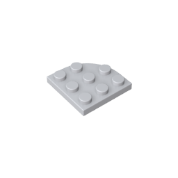 Plate Round Corner 3 x 3-MyGobricks