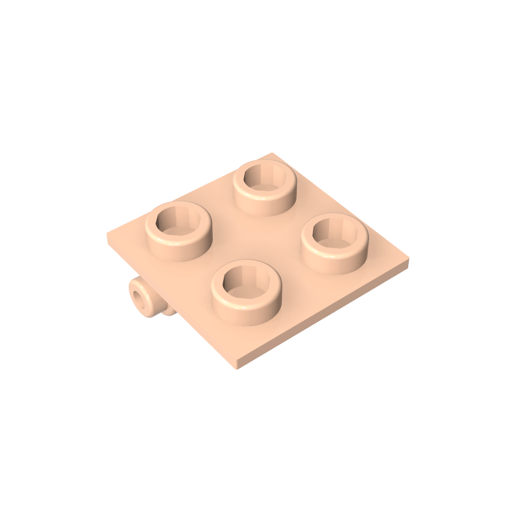 Hinge Brick 2 x 2 Top Plate Thin-MyGobricks