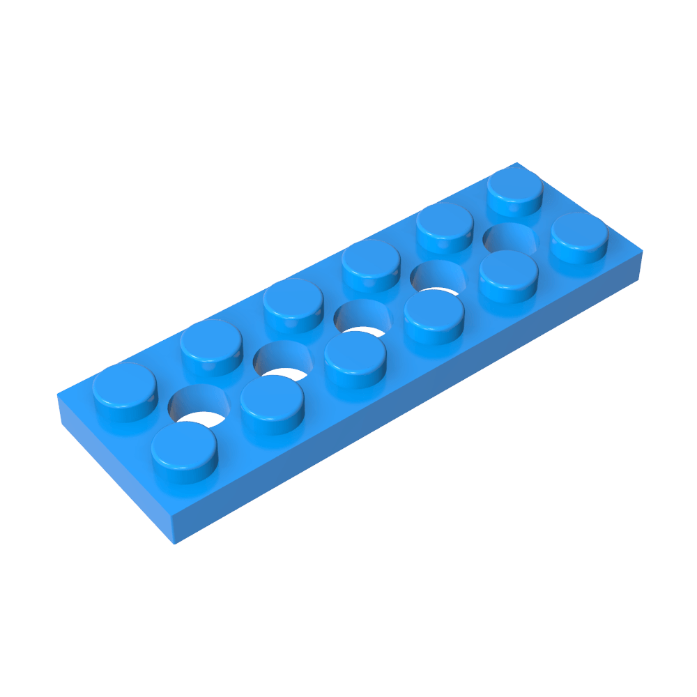 Technic Plate 2 x 6 [5 Holes]-MyGobricks