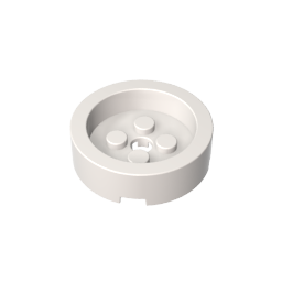 Brick Round 4 x 4 with Recessed Center