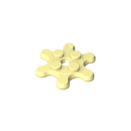 Plate Special 2 x 2 Splat Gear with 6 Teeth