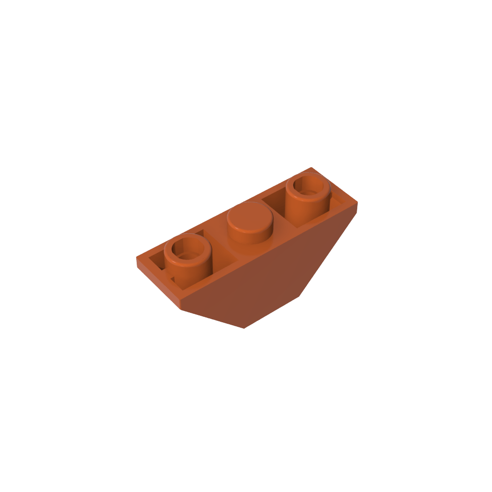 Slope Inverted 45° 3 x 1 Double with 2 Blocked Open Studs-MyGobricks