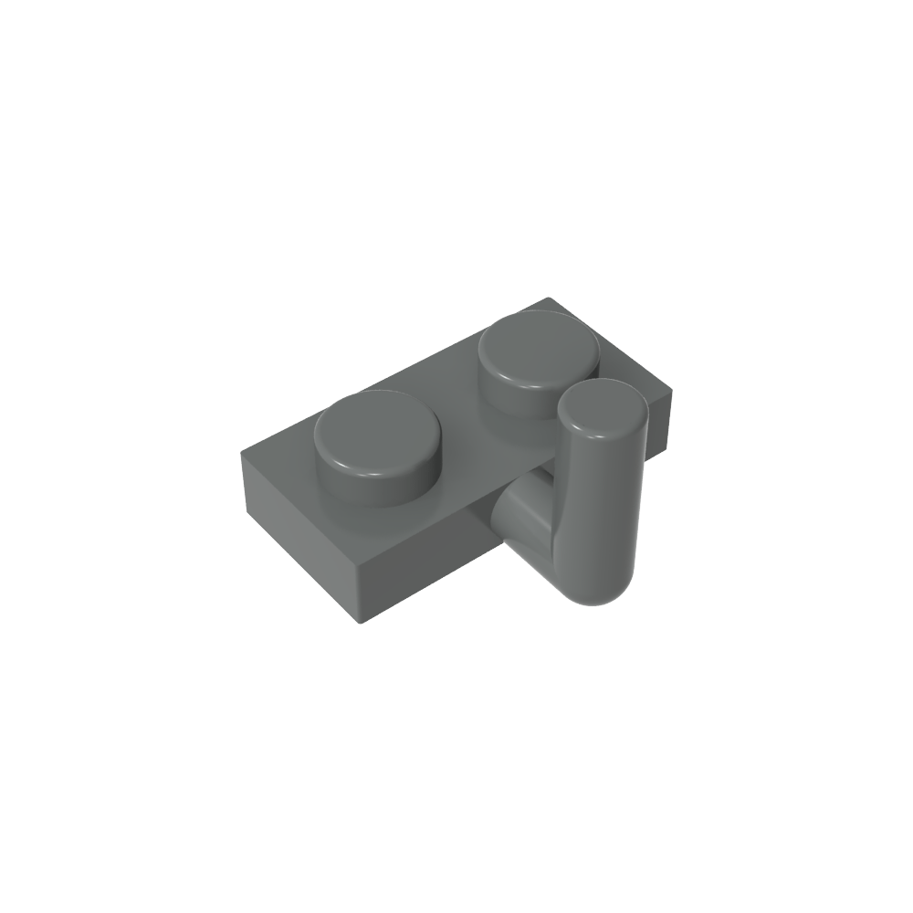 Plate Special 1 x 2 with Arm Up [Horizontal Arm 6mm]-MyGobricks