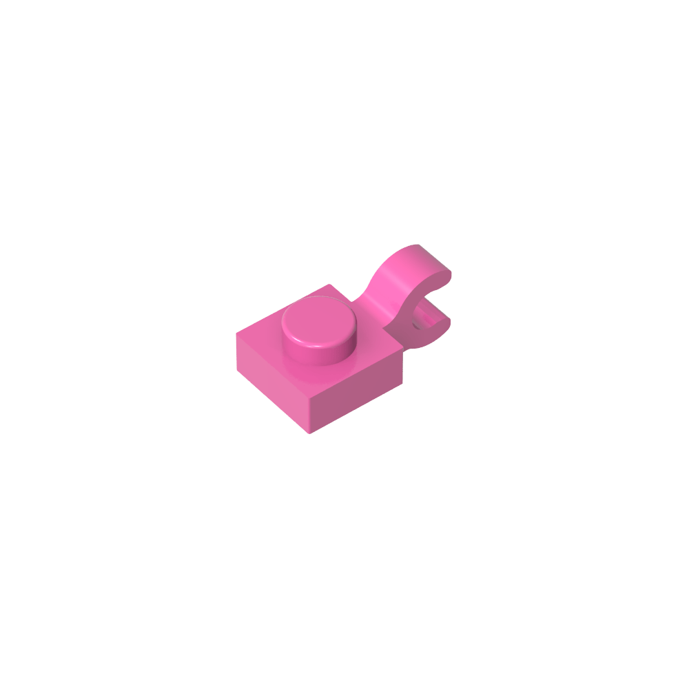 Plate Special 1 x 1 with Clip Horizontal [Thick U Clip]-MyGobricks