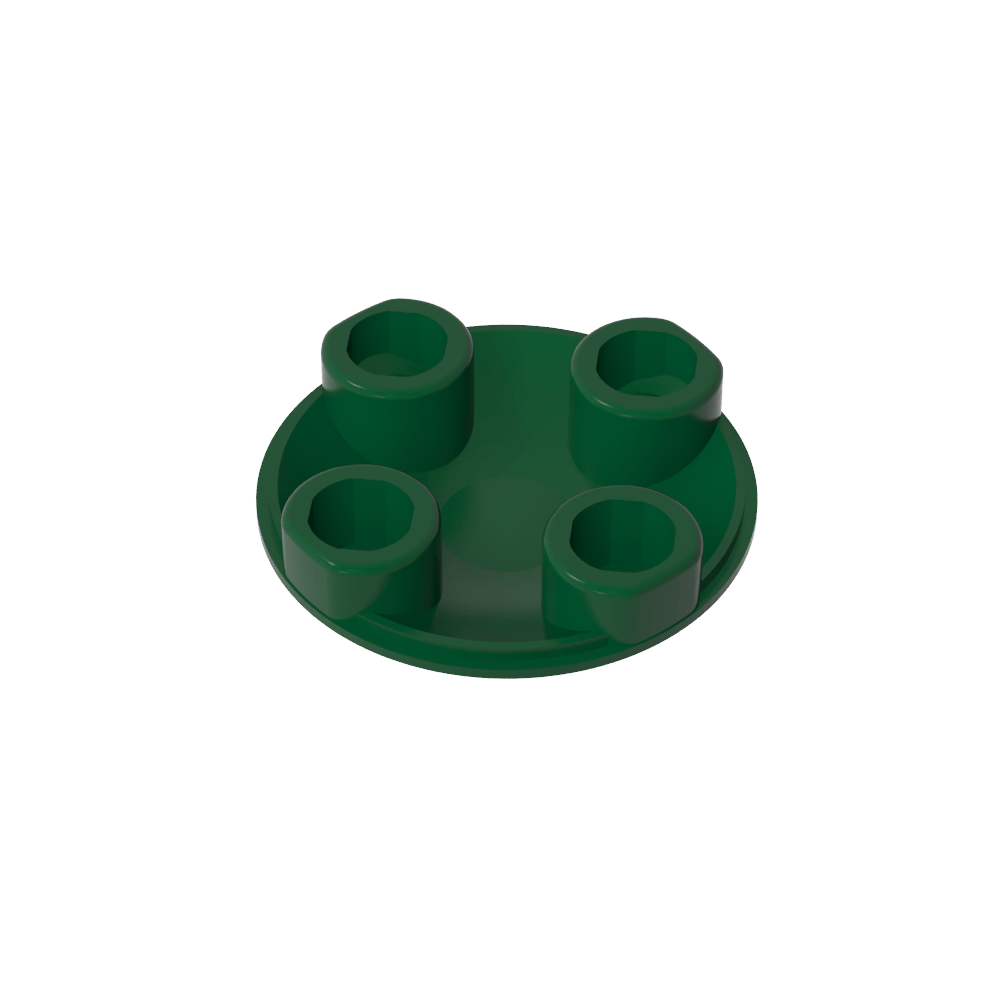 Plate Round 2 x 2 with Rounded Bottom [Boat Stud]