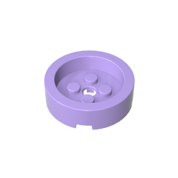 Brick Round 4 x 4 with Recessed Center