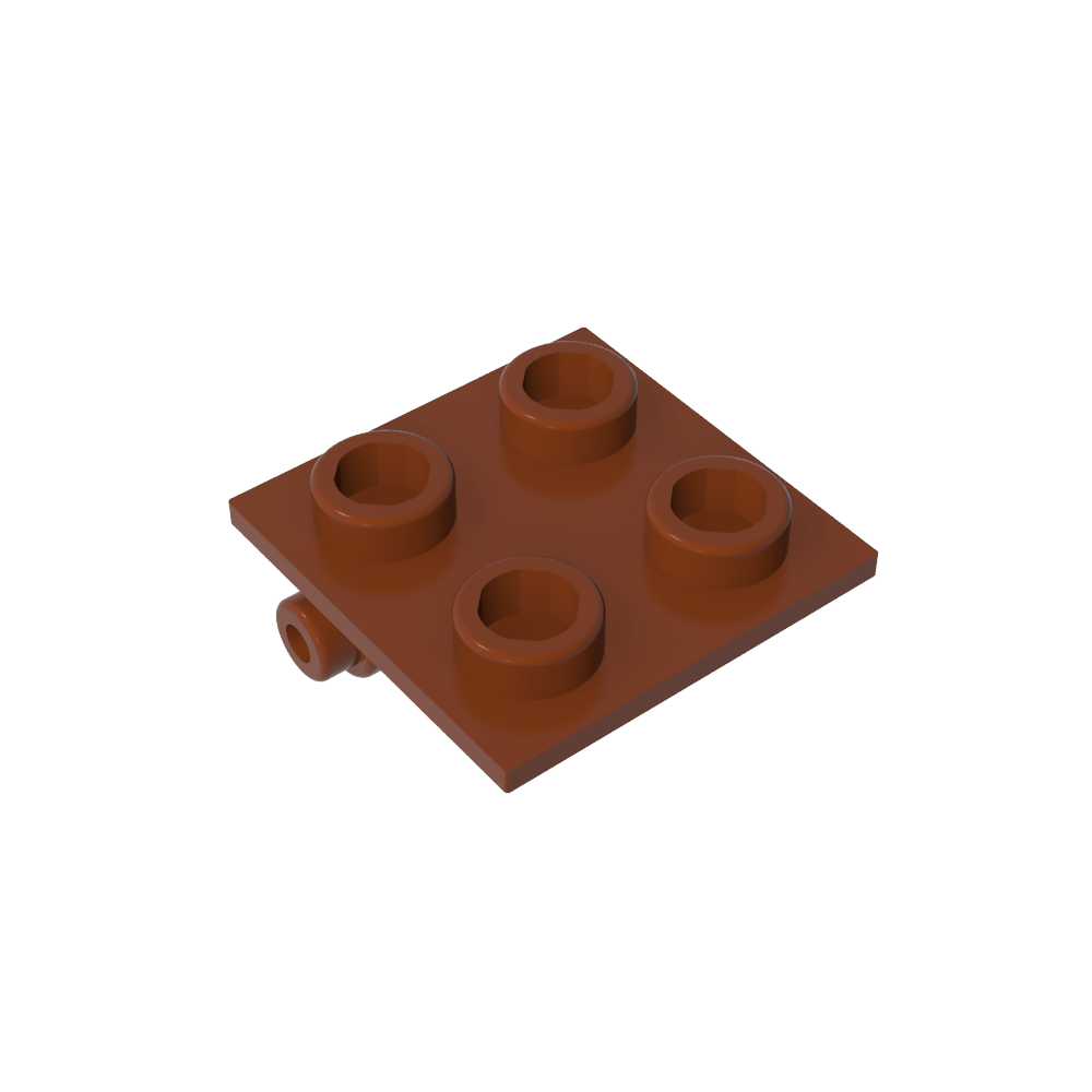 Hinge Brick 2 x 2 Top Plate Thin-MyGobricks