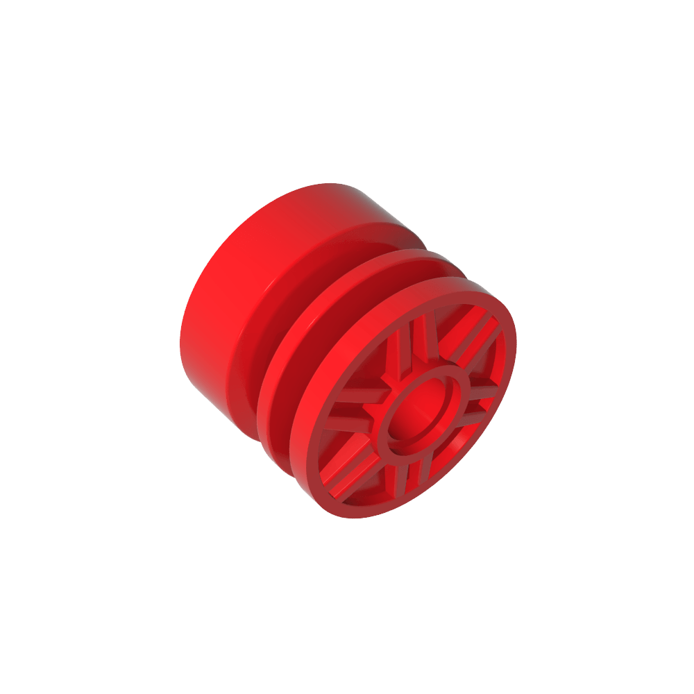 Wheel 18 x 14 with Pin Hole, Fake Bolts and Shallow Spokes-MyGobricks