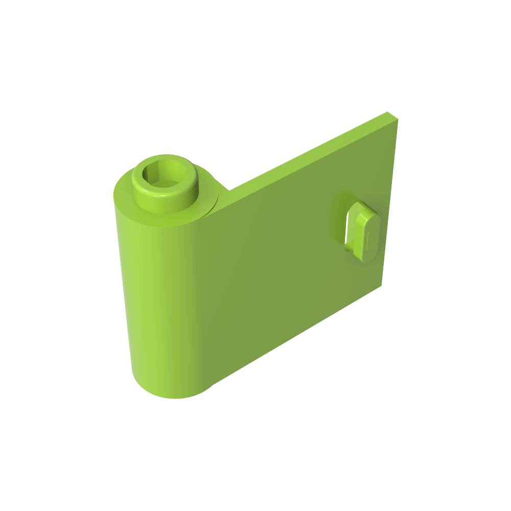 Door 1 x 3 x 2 Left - Open Between Top and Bottom Hinge-MyGobricks
