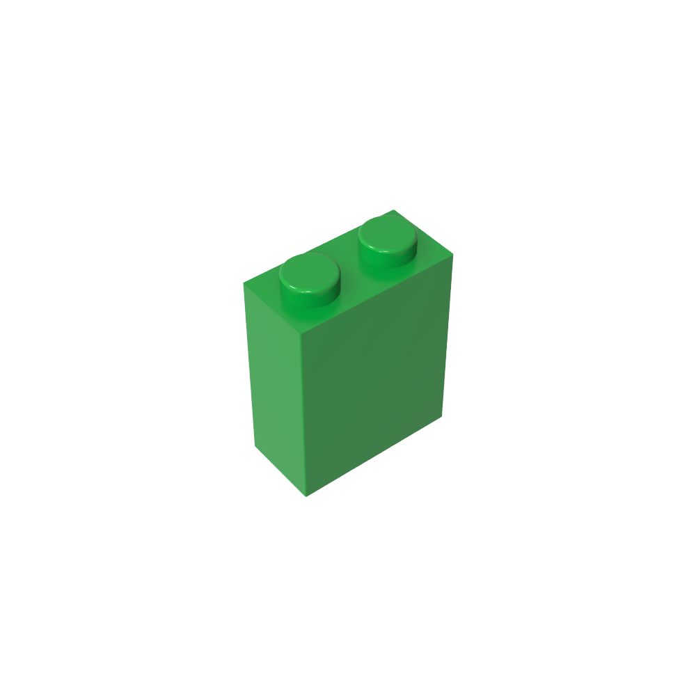 Brick 1 x 2 x 2 with Center Pin-MyGobricks