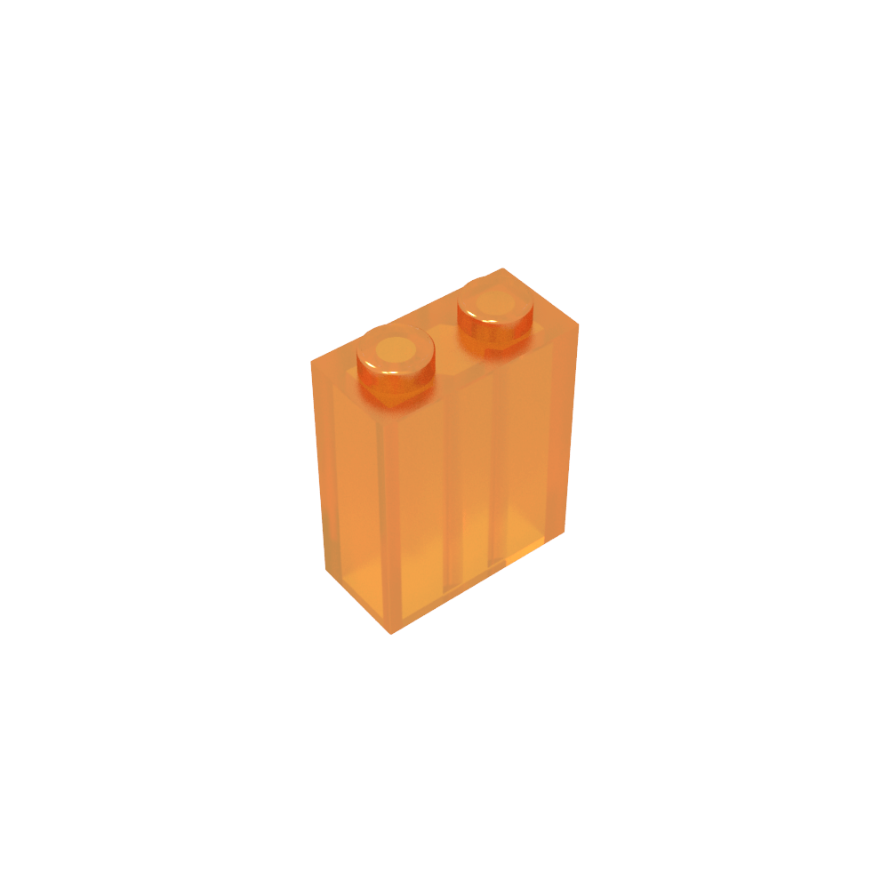 Brick 1 x 2 x 2 with Center Pin-MyGobricks
