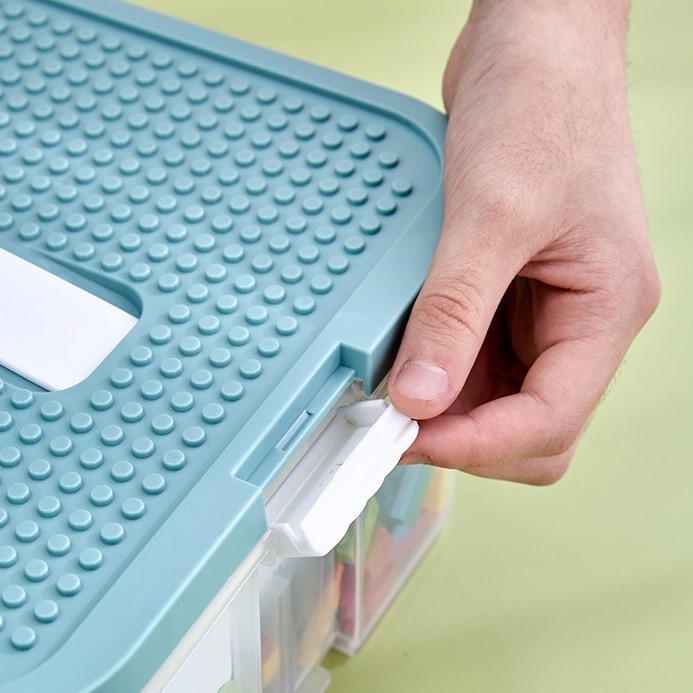 Multi-Compartment Sorting Box for Building Blocks, Parts Classification Storage Box