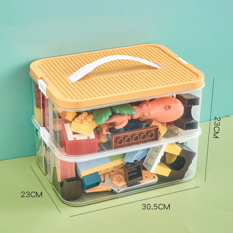 Multi-Compartment Sorting Box for Building Blocks, Parts Classification Storage Box