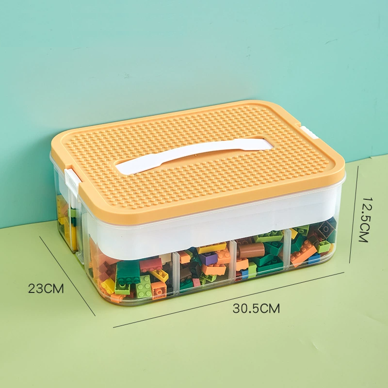 Multi-Compartment Sorting Box for Building Blocks, Parts Classification Storage Box
