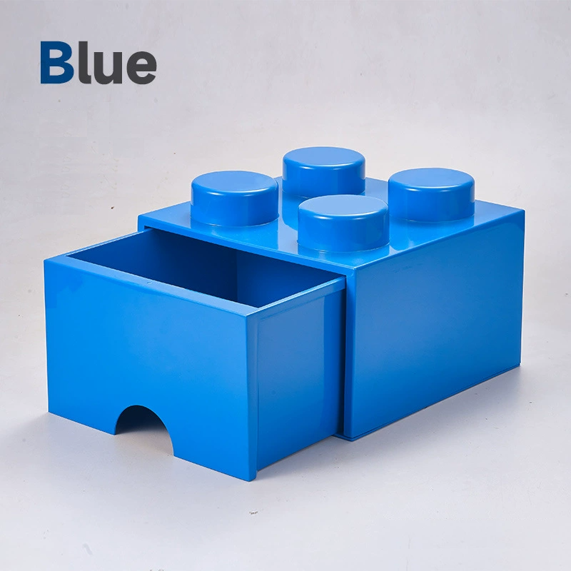 Drawer-Style Bricks Storage Box, Dust-Proof, Stackable, Building Block Storage Box ( 25cmX25cmX18cm )
