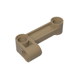 Technic Pin Connector Perpendicular 2 x 4 Bent - Beam with 90 Hole Ø 4.8