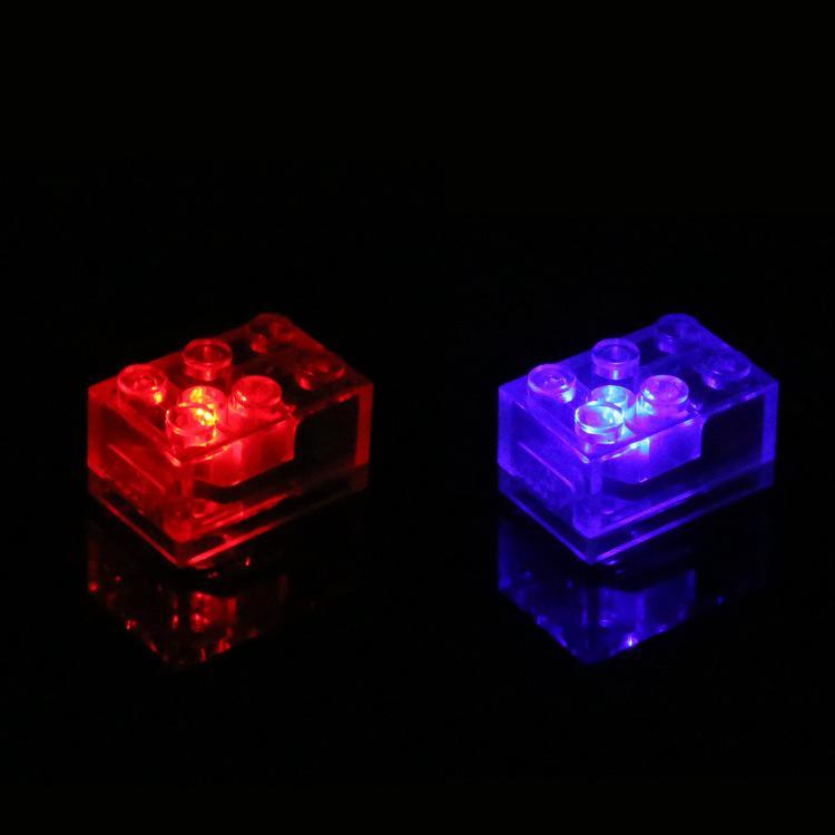 2*3 Brick Led Light Accessories, Compatible With Small Particle Building Blocks, Led Light Multi-Color Flashing Toy Accessories